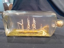 Clipper Ship in a Bottle 18th Century, Georgian or Early Victorian.