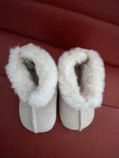 Ugg Baby Girls Pink Suede  Shoes Brand New Size 0.5 Leather Upper Faux Lined