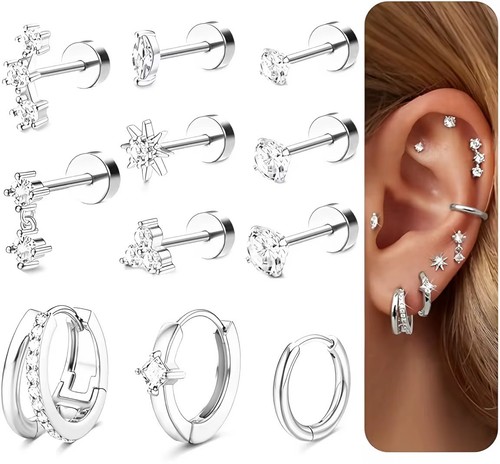 Stud earrings flat back - stud,