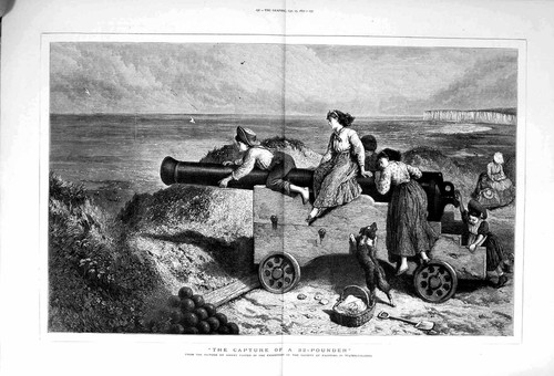 Antique old print - print, 1877