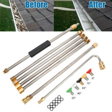 Extension Wand Lance Pressure Washer Roof Set 4000PSI Gutter Cleaning Tools 