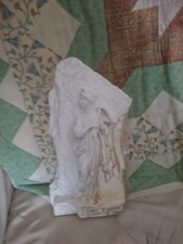 Roman Greek HELENA Troy Grecian lady fragment Stone Carving Sculpture Wall 13"