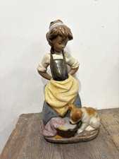 Lladro Figurine  2096 Nosy Puppy Gres Finish