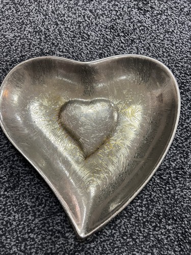 Gold heart shaped metal - shaped, dish