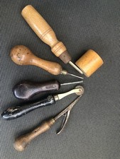 Vintage cobblers peg wheel tool leather tool Job Lot Craft Hobby Tools Bundle