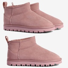 Ladies Faux Suede Fur Lined