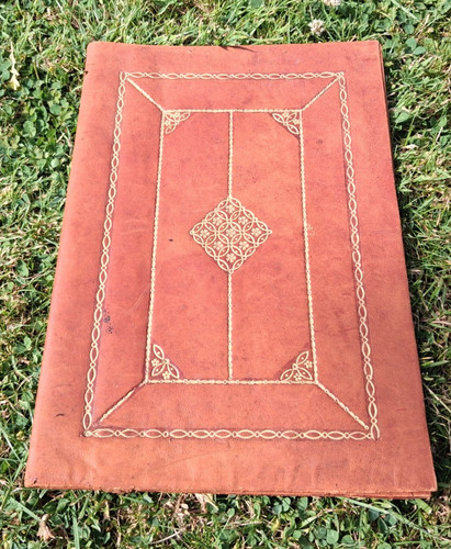 Vintage embossed brown soft - vintage,