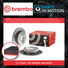 2x Brake Discs Pair Solid fits