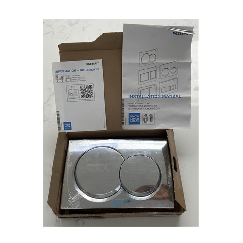 Geberit alpha01 round chrome - round,