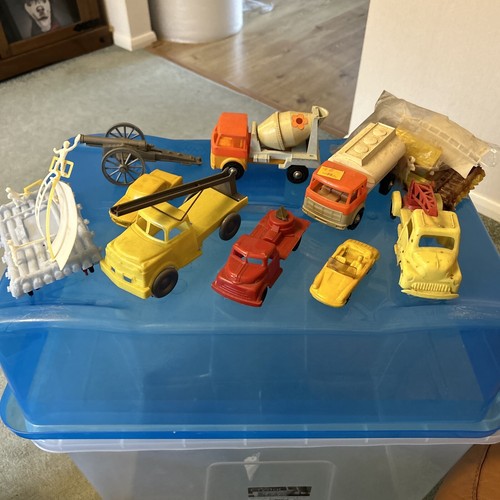Vintage plastic 1960s 70s cars - vintage,