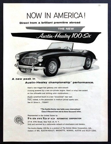 1957 austin healey 100 six - 1957, 100-six