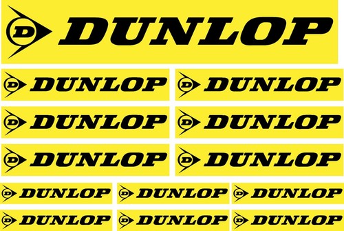 Dunlop logo stickers set - 13,
