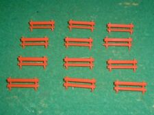 VINTAGE PECO MODELSCENE OO GAUGE RAILWAY STATION PLATFORM BENCHES X 12