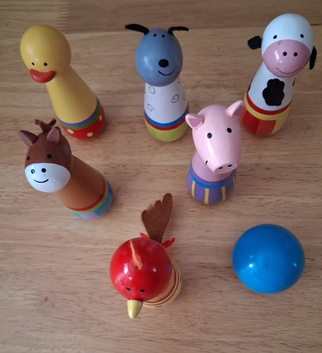 Orange tree toys wooden farm - orange,