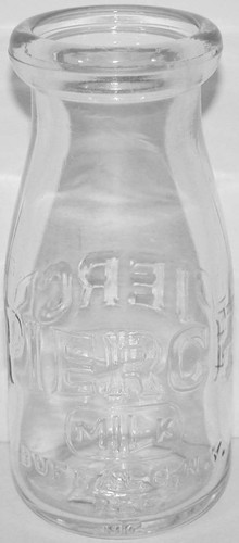 Vintage milk bottle pierce - milk,