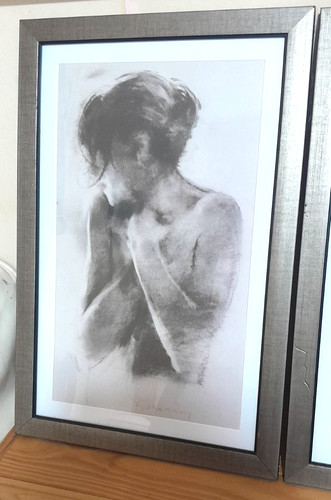 Pair signed framed - framed, print