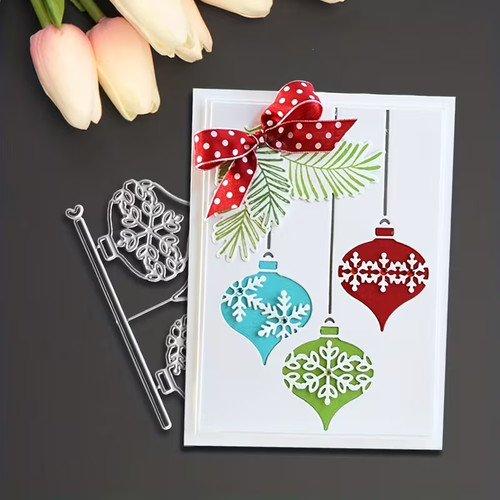 Snowflake baubles vintage - snowflake,