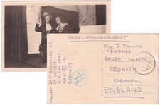 WW2 Internee POW Card British Civilian TOST Upper Silesia Ilag VIII to Redruth