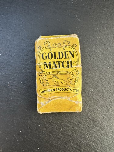 Golden match miniature - miniature, gold