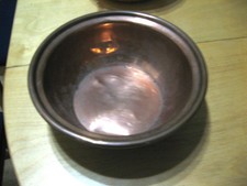 Antique heavy Copper Mixing Bowl 23cms Dia