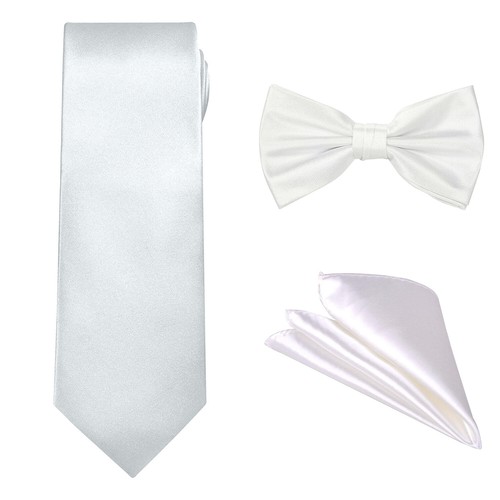 Satin tie bow - satin, hanky