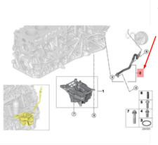 New BMW 3 E90 Vacuum Pump Tube Pipe 11667823405 7823405