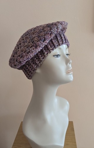 Hand crocheted beret fashion - hand,