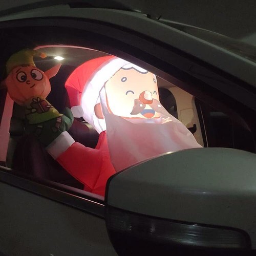 Monsoon car santa - [car, with