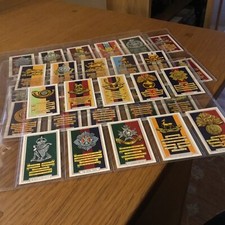 Vintage Collection of Army Badges Gallaher Cigarette Cards Full Set