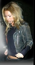 Rare Vintage Topshop Kate Moss  Iconic Crop  Leather Biker Jacket UK8