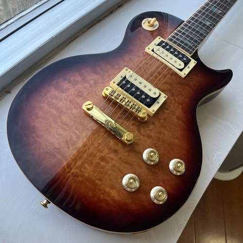 Brown style electric guitar - brown,