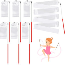 6 Pcs White Dance Ribbons