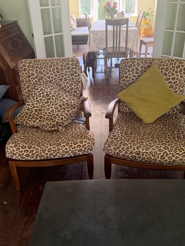Antique pair accent chairs - accent,