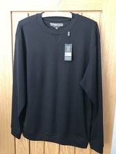 Pebble Beach GOLF Performance Pullover Sweatshirt BLACK MEDIUM BNWT