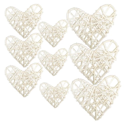 Pcs mixed heart rattan - mixed,