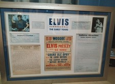Elvis Presley Memorabilia montage The Early Years limited edition large picture