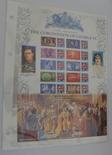 The Coronation of George VI History of Britain No 6 Smiler Sheet 250 of 500