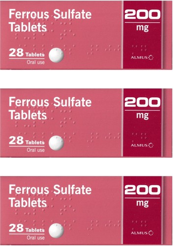 Ferrous sulphate 200mg iron - 200mg,