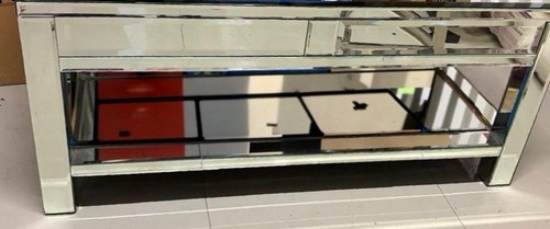 Mirrored glass coffee table - mirrored,