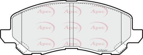 Apec front brake pad set - front,