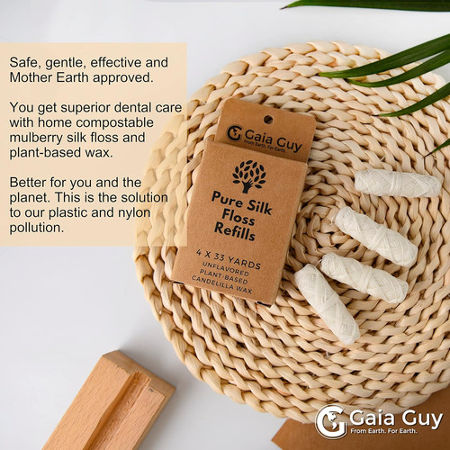 Natural silk dental - natural,