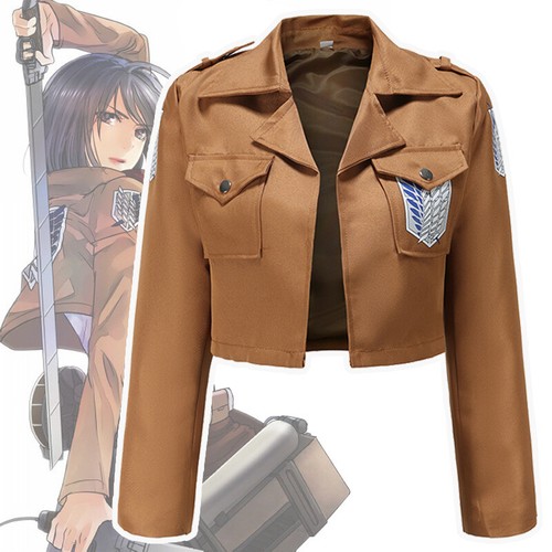 Attack titan cosplay jacket - on,