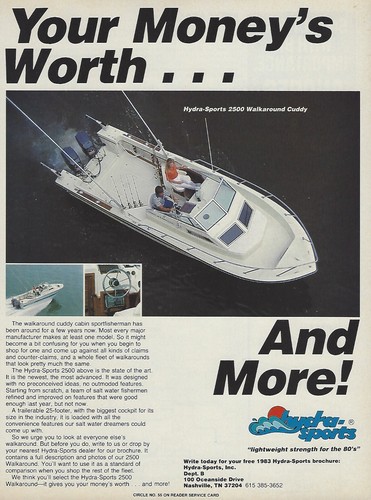 1983 hydra sports - hydra-sports, 2500