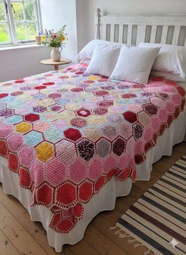 Hexagon handmade crochet - handmade,