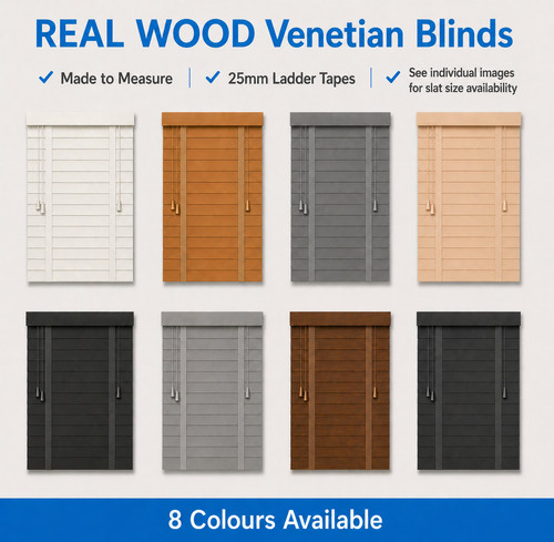 Real wood venetian blinds - real,