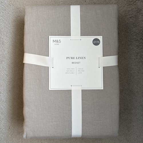 Pure linen silver grey - m&s,