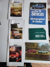 SIMCA DEALER BROCHURES JOB LOT