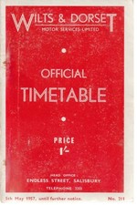 WILTS & DORSET BUS TIMETABLE