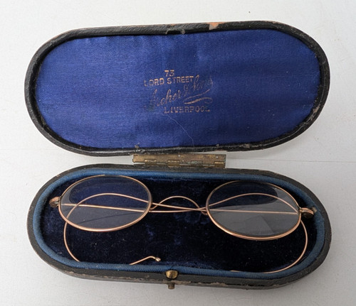 Antique gold plated pince nez - antique,