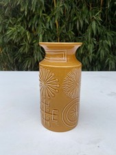 Vintage PORTMEIRION TOTEM Susan Williams Ellis Amber CANISTER JAR /Vase - No Lid